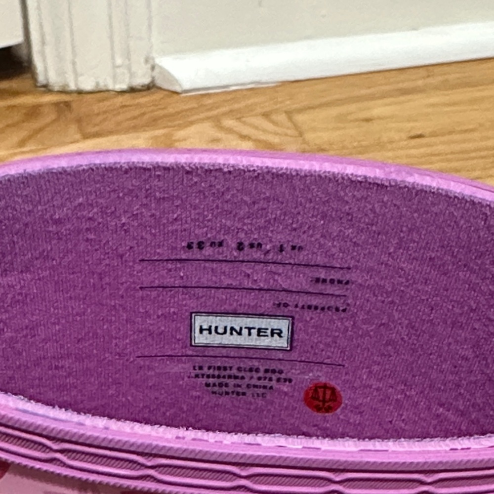 Hunter Kids Purple Star Pattern Rain Boots - Picture 5 of 8
